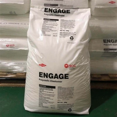 Dow 8100 POE Polyolefin Elastomer Transparan Granules Plastik Pou Modifikasyon Materyèl